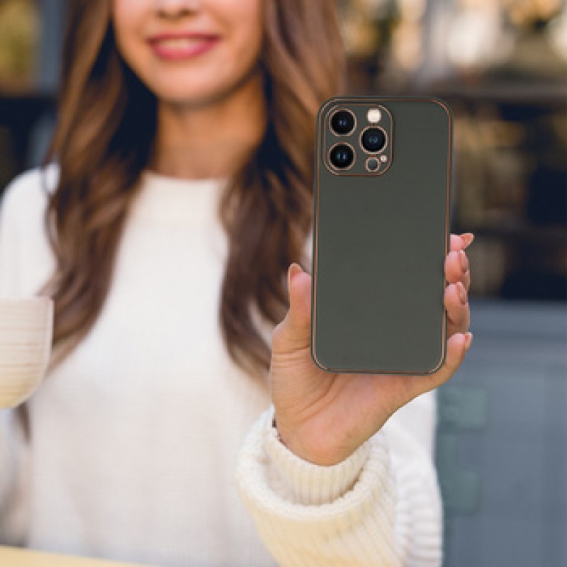 Θήκη Luxury Back Cover  Apple iPhone 11 (6.1") Graphite 