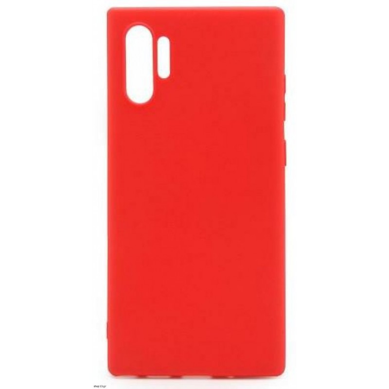 Θήκη iNOS Liquid Silicone Samsung Galaxy Note 10+ Plus N975 Red