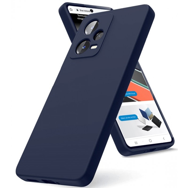 Θήκη Silicone Xiaomi Redmi Note 12 Pro+ Dark Blue