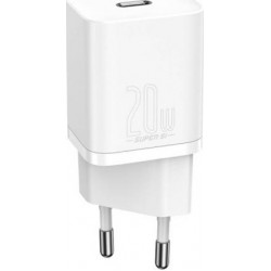 Φορτιστής Ταξιδιού Baseus Super Si 1C USB-C 20W White (CCSUP-B02)