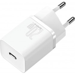 Φορτιστής Ταξιδιού Baseus Super Si 1C USB-C 20W White (CCSUP-B02)
