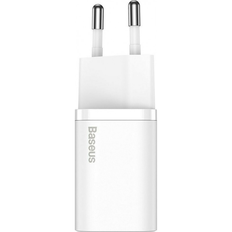 Φορτιστής Ταξιδιού Baseus Super Si 1C USB-C 20W White (CCSUP-B02)