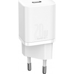 Φορτιστής Ταξιδιού Baseus Super Si 1C USB-C 20W White (CCSUP-B02)