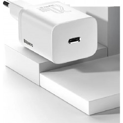 Φορτιστής Ταξιδιού Baseus Super Si 1C USB-C 20W White (CCSUP-B02)