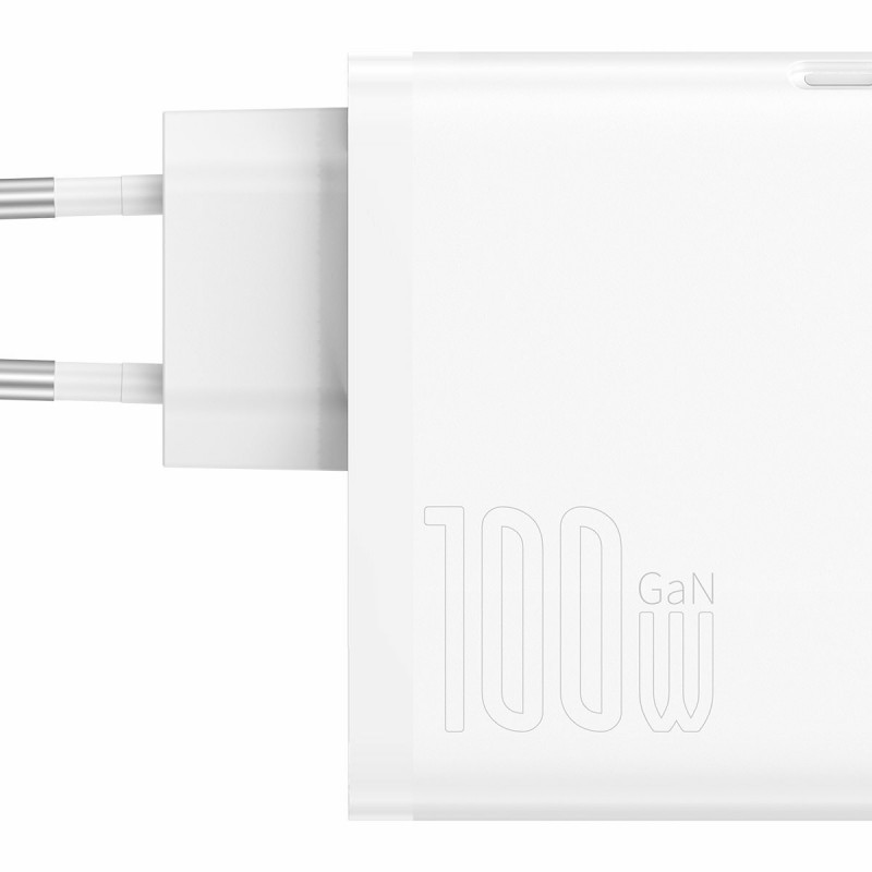 Φορτιστής Ταξιδίου Baseus GaN5 Pro 100W & Kαλωδιο Type-C White (CCGP090202) Φορτιστής Ταξιδίου Baseus GaN5 Pro 100W & Kαλωδιο Type-C White (CCGP090202)