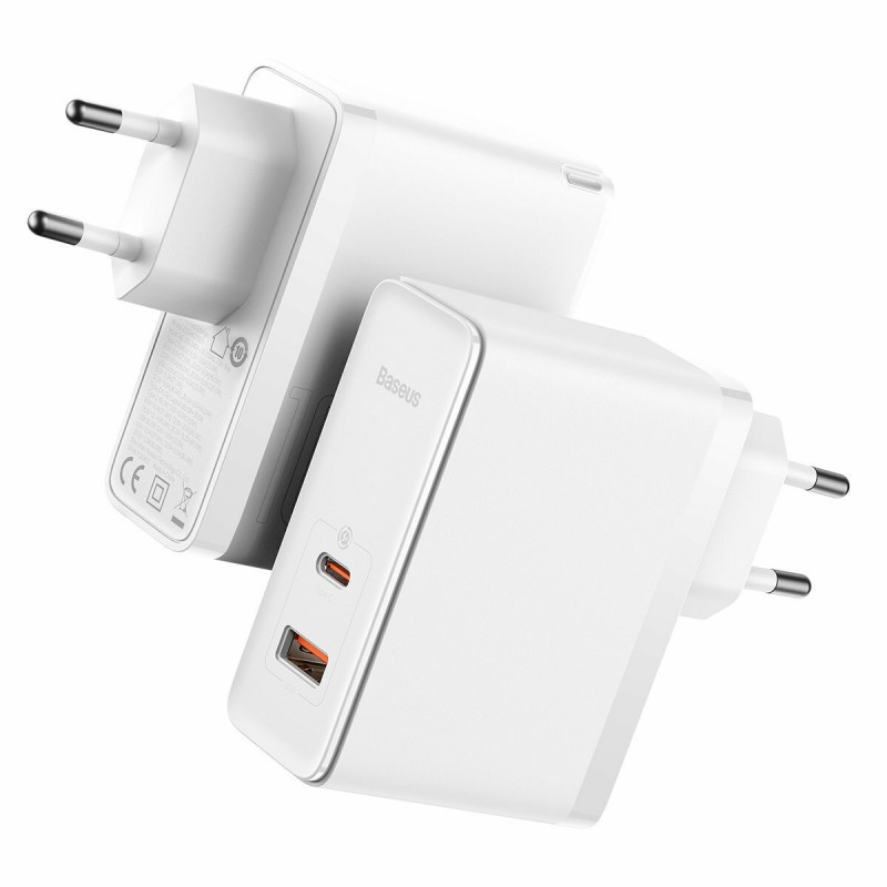 Φορτιστής Ταξιδίου Baseus GaN5 Pro 100W & Kαλωδιο Type-C White (CCGP090202) Φορτιστής Ταξιδίου Baseus GaN5 Pro 100W & Kαλωδιο Type-C White (CCGP090202)