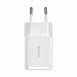Φορτιστής Ταξιδιού Baseus Compact wall charger 2xUSB 10,5W White (CCXJ010202)