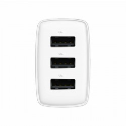 Φορτιστής Ταξιδιού Baseus Compact Wall Charger 3xUSB 17W White (CCXJ020102)