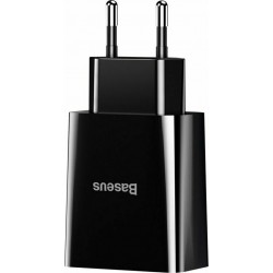 Φορτιστής Ταξιδιού Baseus Compact wall charger 2xUSB 10,5W Black (CCXJ010202)