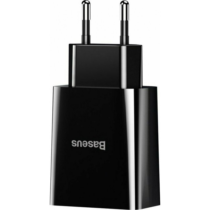 Φορτιστής Ταξιδιού Baseus Compact wall charger 2xUSB 10,5W Black (CCXJ010202)