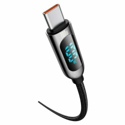 Καλώδιο Baseus Display Braided Type-C to Type-C 100W 1m Black (CATSK-B01)