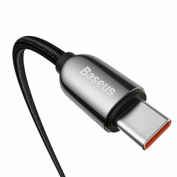 Καλώδιο Baseus Display Braided Type-C to Type-C 100W 1m Black (CATSK-B01)