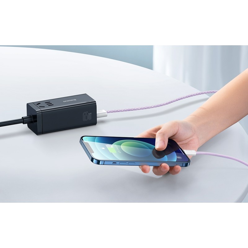 Καλώδιο Φόρτισης Baseus Dynamic 2 Series Cable USB to Lightning 1m Purple (CALD040005)