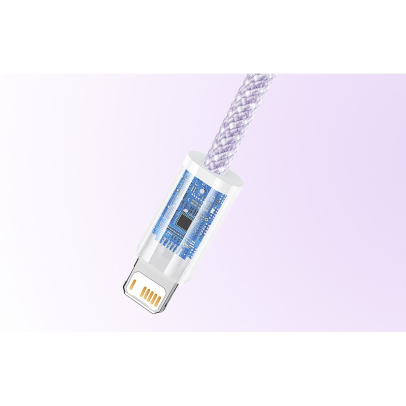 Καλώδιο Φόρτισης Baseus Dynamic 2 Series Cable USB to Lightning 1m Purple (CALD040005)