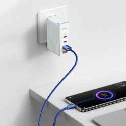 Καλώδιο Data Baseus Crystal Shine USB to Type-C 1.2m Purple (CAJY000405)