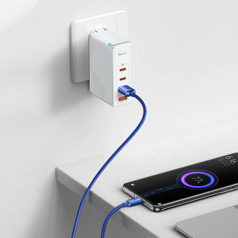 Καλώδιο Data Baseus Crystal Shine USB to Type-C 1.2m Purple (CAJY000405)