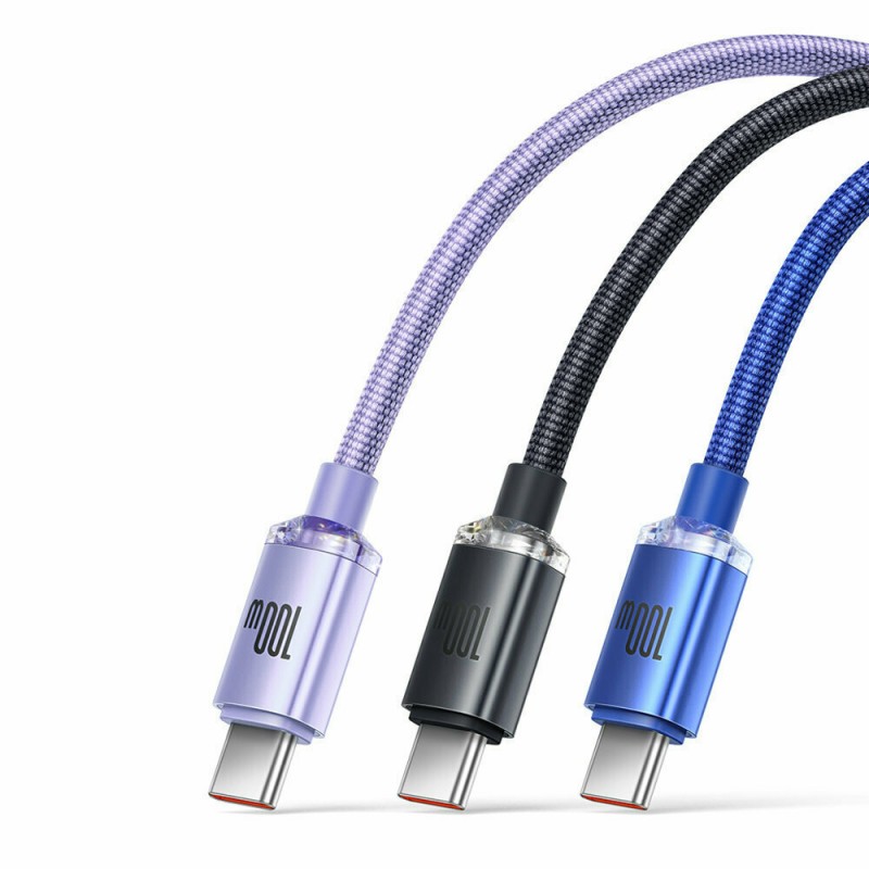Καλώδιο Data Baseus Crystal Shine USB to Type-C 1.2m Purple (CAJY000405)