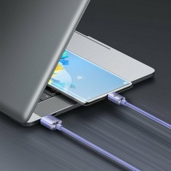 Καλώδιο Data Baseus Crystal Shine USB to Type-C 1.2m Purple (CAJY000405)
