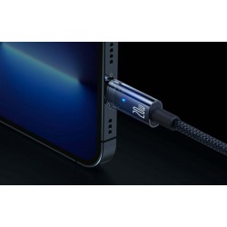 Καλώδιο Data Baseus Explorer Braided CATS000003 Type-C to Lightning 1m Blue (PD20W)
