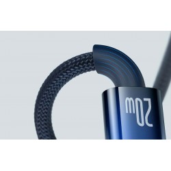 Καλώδιο Data Baseus Explorer Braided CATS000003 Type-C to Lightning 1m Blue (PD20W)