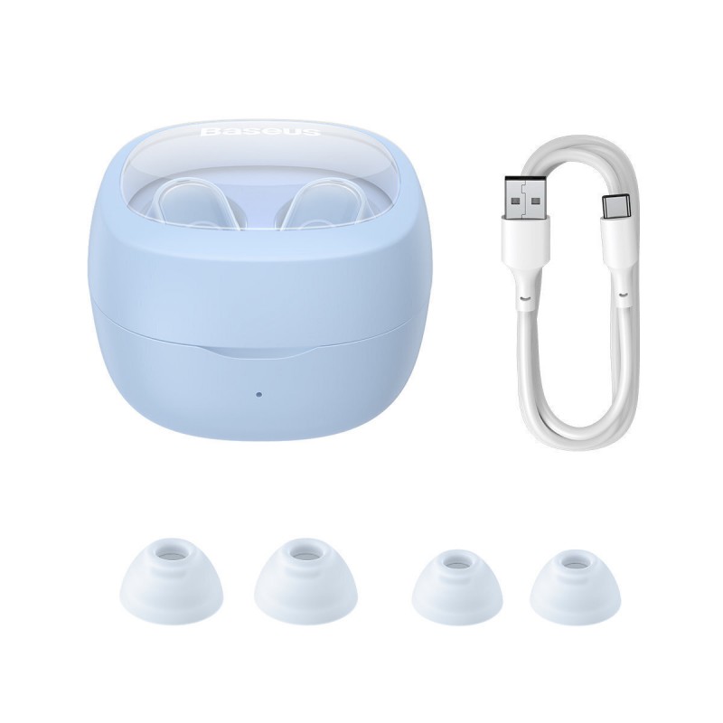 Ακουστικά Bluetooth Baseus Bowie Wireless TWS WM02 Blue (NGTW180003)