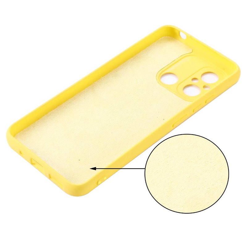 Θήκη Real Smooth Silicone Motorola Moto G54 Yellow