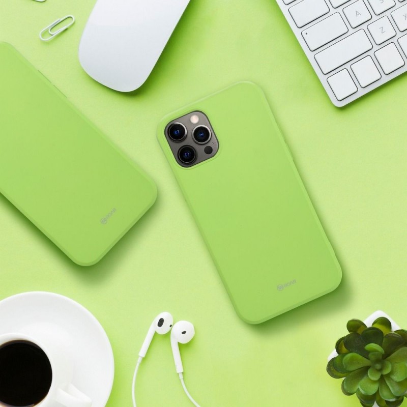 Θήκη Roar Liquid Silicone Apple iPhone 12 Pro Max (6.7") Lime