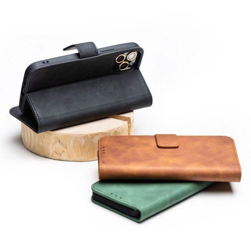 Θήκη Tender Book Leather Apple iPhone 13 (6.1") Black