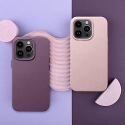 Θήκη Leather Cover with MagSafe Magnet Apple iPhone 12 Pro Max (6.7") Sand Pink