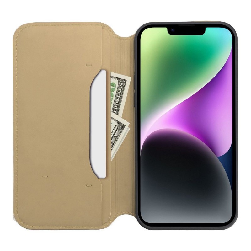 Θήκη Dual Pocket Book Samsung Galaxy S23 5G SM-S911 Gold