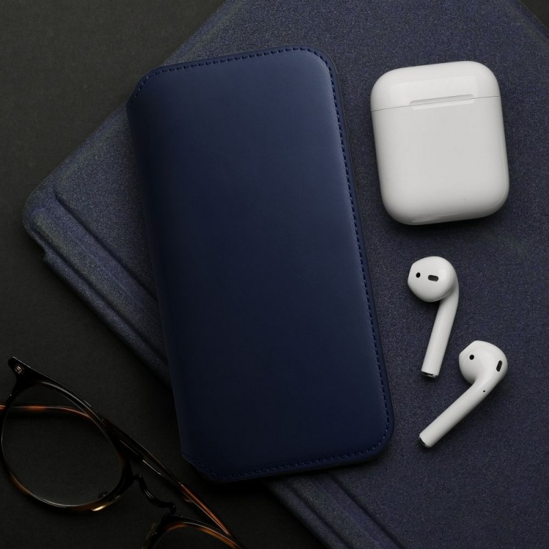Θήκη Dual Pocket Book Motorola G55 5G Blue
