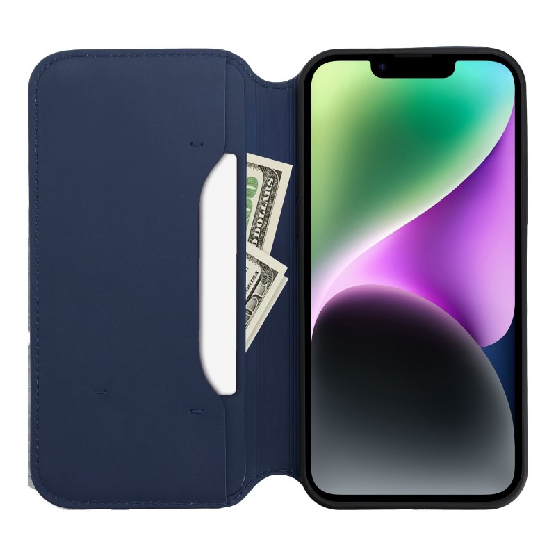 Θήκη Dual Pocket Book Motorola G55 5G Blue