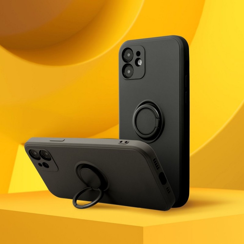 Θήκη  Liquid Silicone Ring Finger Grip Xiaomi Redmi A1/ A2 Black