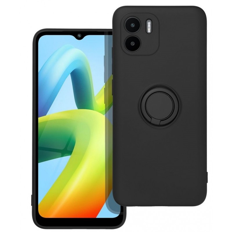 Θήκη  Liquid Silicone Ring Finger Grip Xiaomi Redmi A1/ A2 Black