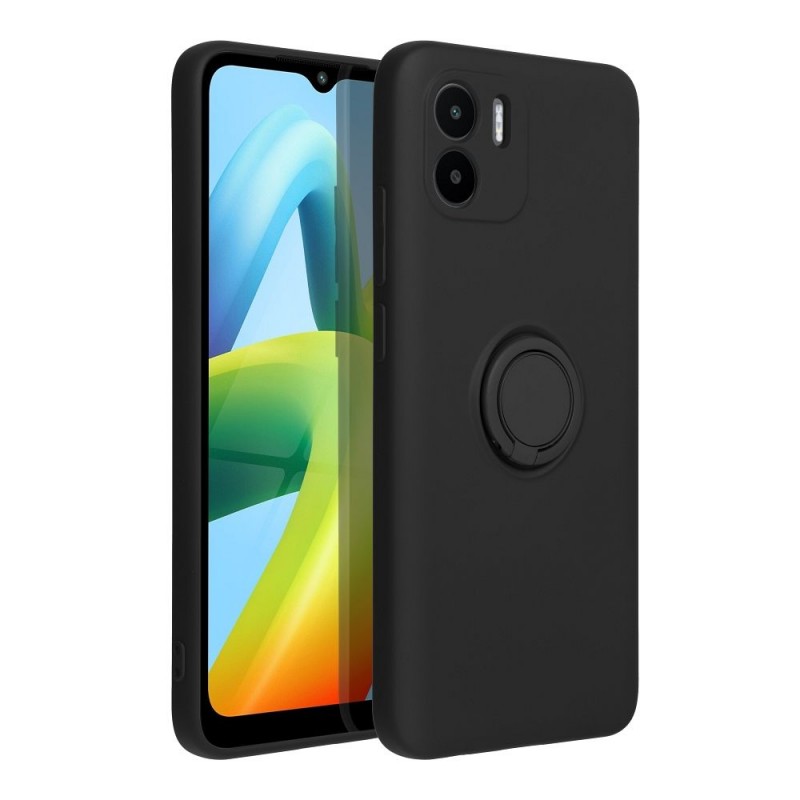 Θήκη  Liquid Silicone Ring Finger Grip Xiaomi Redmi A1/ A2 Black