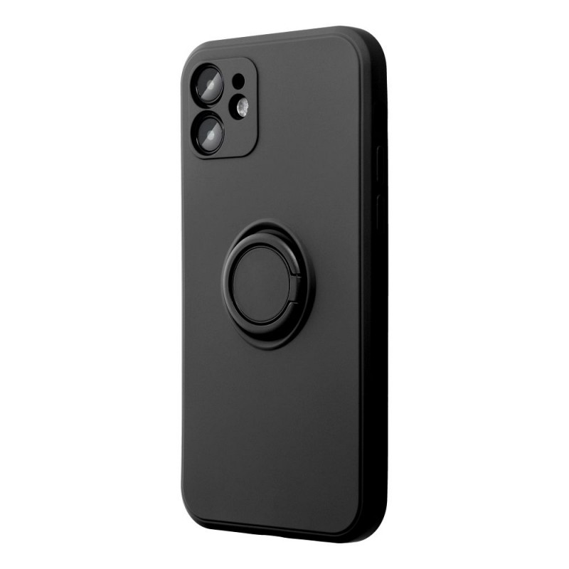 Θήκη  Liquid Silicone Ring Finger Grip Xiaomi Redmi A1/ A2 Black