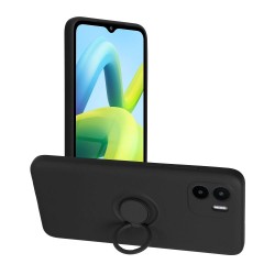 Θήκη  Liquid Silicone Ring Finger Grip Xiaomi Redmi A1/ A2 Black