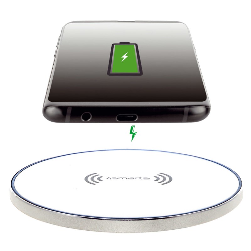 Ασύρματος Φορτιστής 4smarts Wireless Charger VoltBeam Style 15W USB-C White (466179) 
