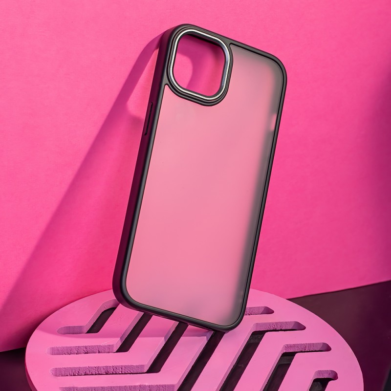 Θήκη Satin Matte Apple iPhone 13 (6.1") Black