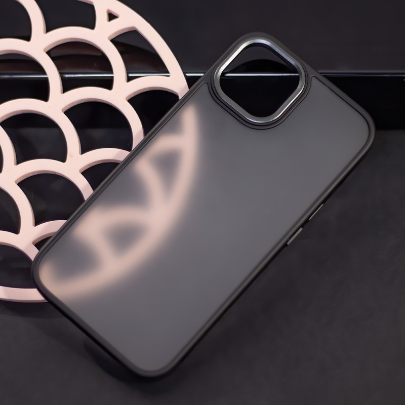 Θήκη Satin Matte Apple iPhone 13 (6.1") Black