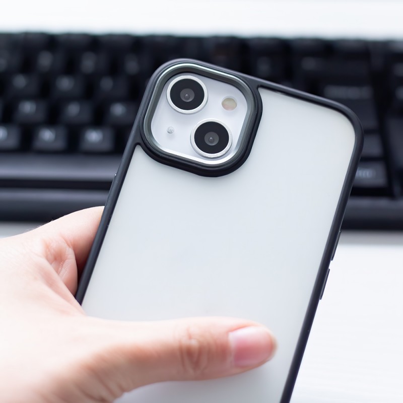 Θήκη Satin Matte Apple iPhone 13 (6.1") Black