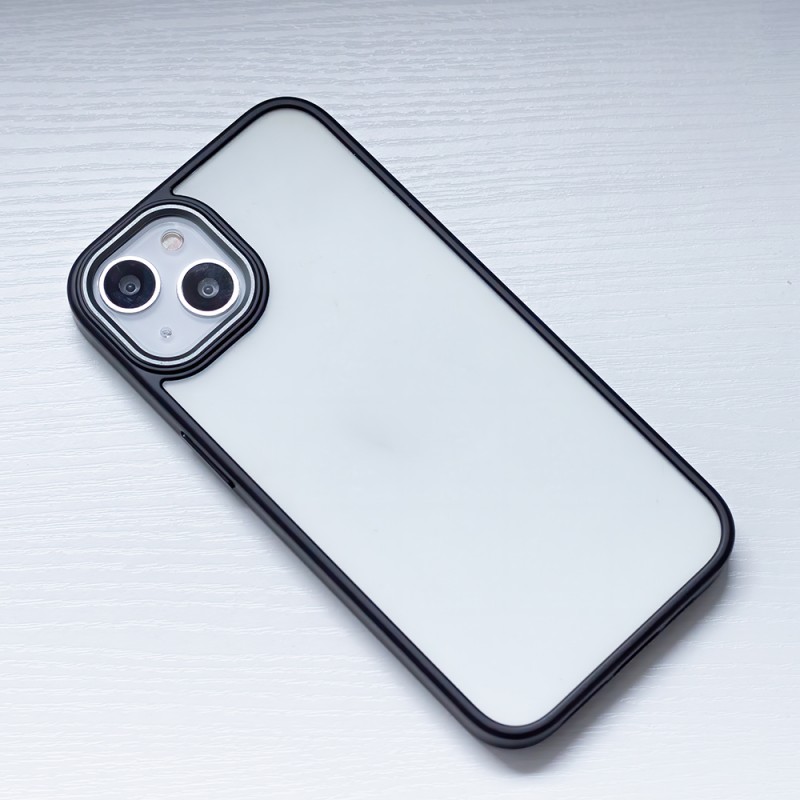 Θήκη Satin Matte Apple iPhone 13 (6.1") Black