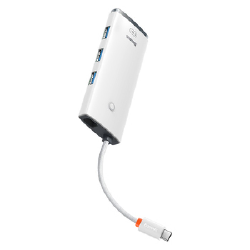 Αντάπτορας Baseus Adapter Hub Lite Series USB-C Docking Station με HDMI White Αντάπτορας Baseus Adapter Hub Lite Series USB-C Docking Station με HDMI White