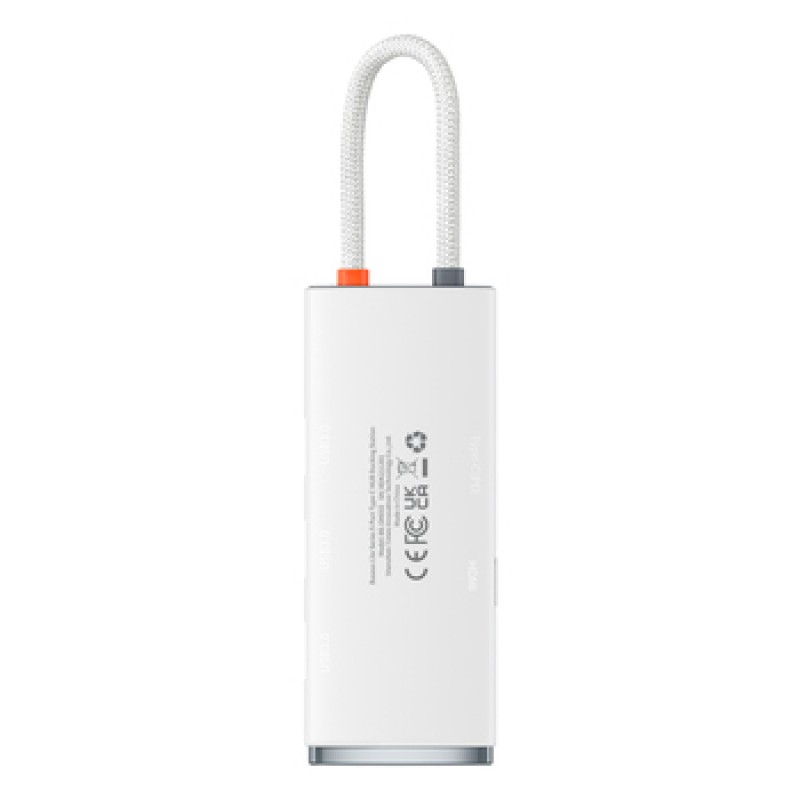 Αντάπτορας Baseus Adapter Hub Lite Series USB-C Docking Station με HDMI White Αντάπτορας Baseus Adapter Hub Lite Series USB-C Docking Station με HDMI White
