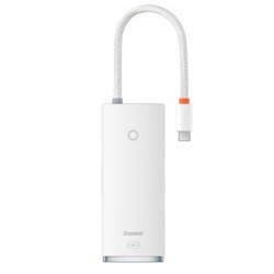 Αντάπτορας Baseus Adapter Hub Lite Series USB-C Docking Station με HDMI White Αντάπτορας Baseus Adapter Hub Lite Series USB-C Docking Station με HDMI White