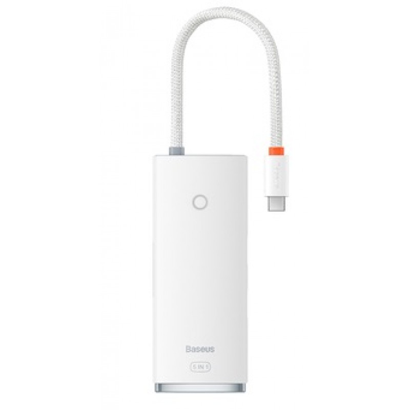 Αντάπτορας Baseus Adapter Hub Lite Series USB-C Docking Station με HDMI White Αντάπτορας Baseus Adapter Hub Lite Series USB-C Docking Station με HDMI White