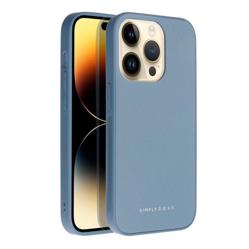 Θήκη Roar Matte Glass Apple iPhone 14 Pro Max (6.7") Blue