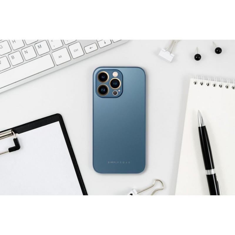 Θήκη Roar Matte Glass Apple iPhone 14 Pro Max (6.7") Blue