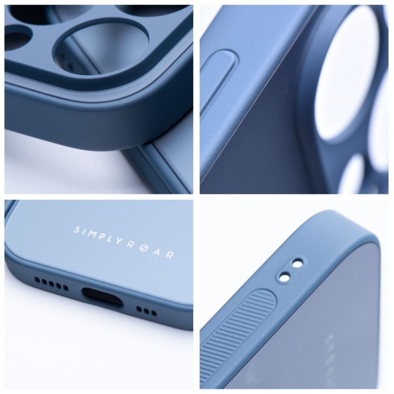 Θήκη Roar Matte Glass Apple iPhone 14 Pro Max (6.7") Blue