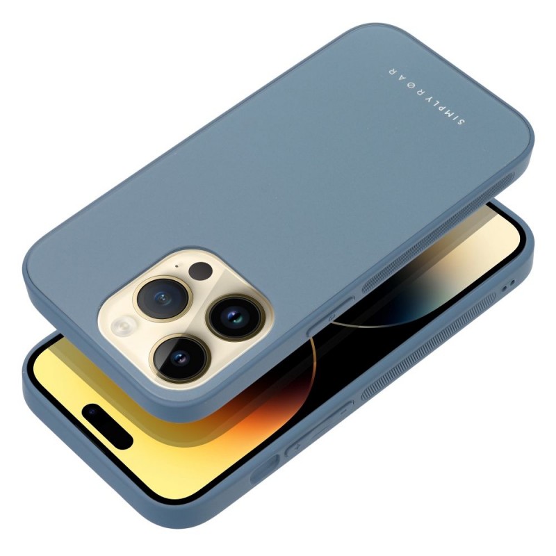 Θήκη Roar Matte Glass Apple iPhone 14 Pro Max (6.7") Blue